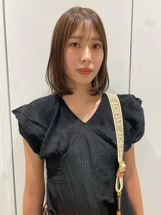 ミディアム カラー 砂原 ひよりのヘアスタイル