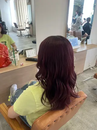 セミロング カット/パーマ/カラ ー清本耕介のヘアスタイル