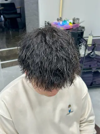 セミロング パーマ メンズ 🏁メンズパーマ/ RYOYAのヘアスタイル
