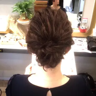 ヘアアレンジ 似合わせカットカラー 望月一生のヘアスタイル