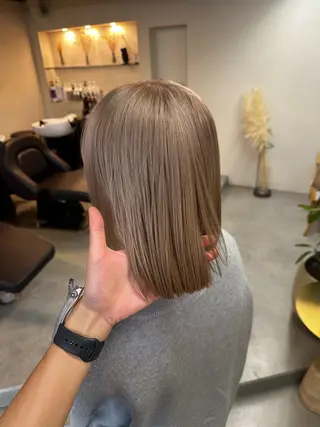 ミディアム ハイトーン×似合わせ 🌱中川慎之介のヘアスタイル