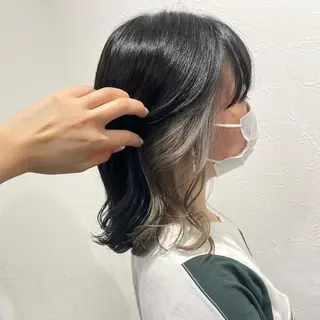 ミディアム カラー shiho .のヘアスタイル