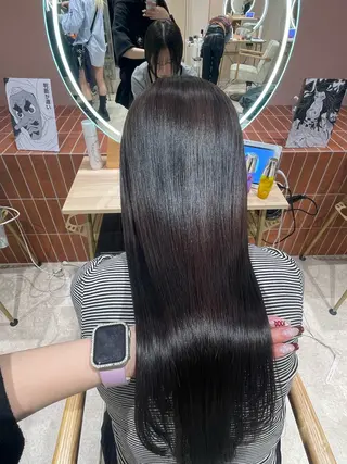 ロング ‪るか/‪透明感 カラー/アレンジのヘアスタイル