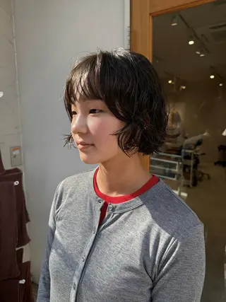 ショート パーマ パーマ/ボブ /レイヤー チヒロのヘアスタイル