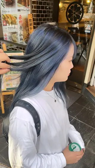 セミロング カラー 【ブロンド】【ベージ ュ系】TAKUMAのヘアスタイル