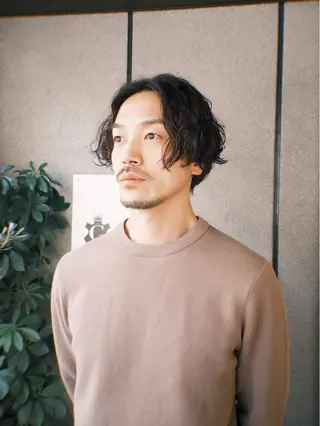 ショート パーマ メンズ 神戸美容室 マオのヘアスタイル