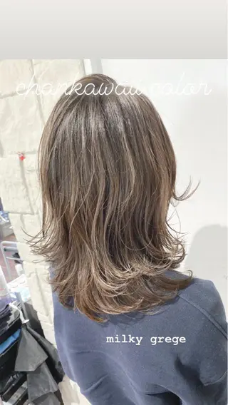 ミディアム カラー 川合 勇気のヘアスタイル