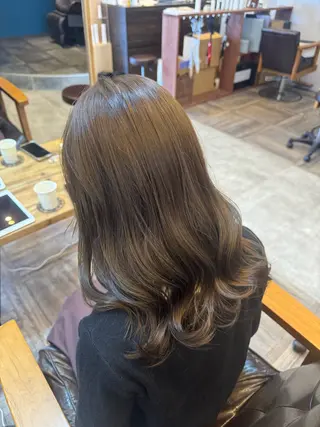 セミロング カラー パーマ/縮毛矯正🍀 鎌田 和希のヘアスタイル