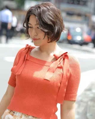 ミディアム Endearing 銀座/レイヤーカットのヘアスタイル