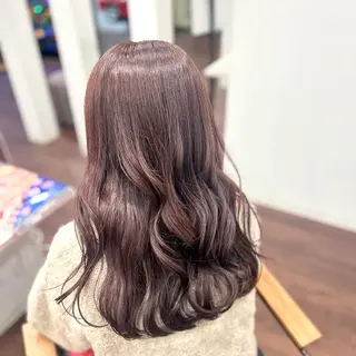 ロング カラー ヘアアレンジ 🤍 minaのヘアスタイル