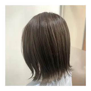 ミディアム カラー あべ ゆうかのヘアスタイル
