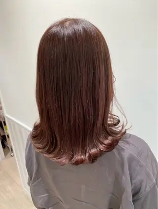 ミディアム カラー キッズ 透け感カラー🌿 小島 りなのヘアスタイル