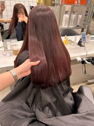 カラー 透明感ベージュ🤎 ナチュラルレイヤーのヘアスタイル
