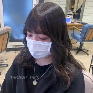 ミディアム カラー 似合わせカット得意 💛RENA💛のヘアスタイル
