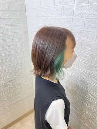 ミディアム 六反 仁哉のヘアスタイル