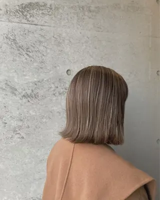 ミディアム カラー はまべ です☆のヘアスタイル