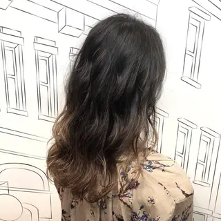 セミロング カラー TOMOKA 艶髪/透明感カラーのヘアスタイル