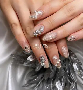 ロング ネイル BELLUNA Mizuki❤︎のネイルデザイン