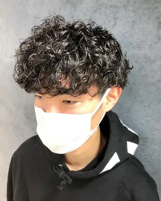 パーマ ヘアアレンジ メンズ メンズ特化✂️栗原 侑也のヘアスタイル