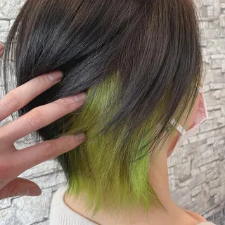 カラー セミロング 派手髪/ハイトーン/ エクステ✨ユウキのヘアスタイル