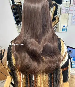 セミロング カラー ブリーチなしWカラー ／レイヤー🎀マリノのヘアスタイル