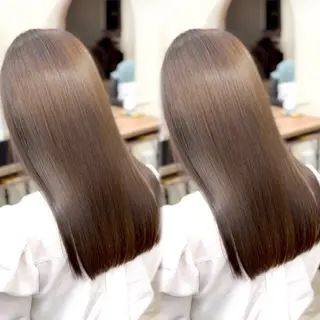 セミロング カラー 髪質改善No.1🍀 🍀銀座🍀矢尾板のヘアスタイル