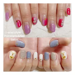ショート ネイル 👑enen style👑のネイルデザイン