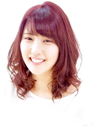 セミロング カラー Lindo 本田のヘアスタイル