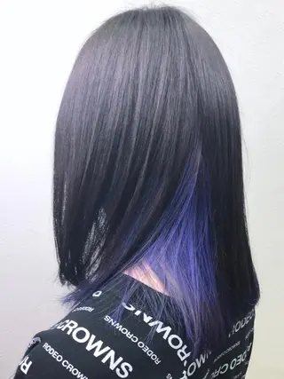 カラー ダブルスキルエクステ /羽エクステ白石宇由のヘアスタイル