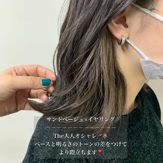ミディアム むらたねね🌻 艶髪🫧韓国ヘアのヘアスタイル