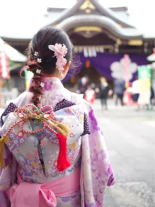 セミロング ヘアアレンジ キッズ 小田桐 雅和のヘアスタイル