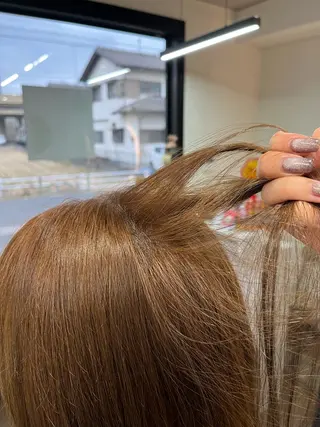 カラー 本木下朋花/髪質 改善×ダブルカラーのヘアスタイル