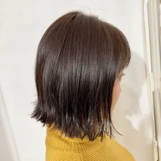 ミディアム カラー 加藤 綾華のヘアスタイル