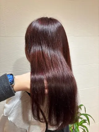 カラー ロングレイヤー ／米澤凌華のヘアスタイル