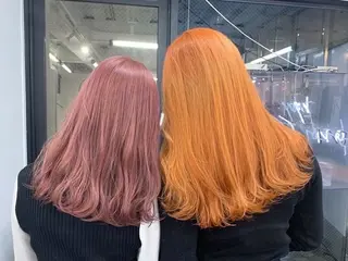 ロング カラー 🤡暖色レイヤー 🤡みさきのヘアスタイル