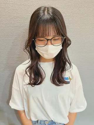 ロング かわい りほのヘアスタイル