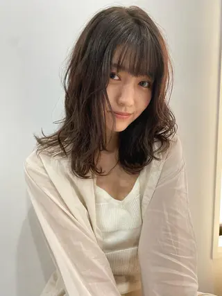 セミロング カラー パーマ ヘアアレンジ メンズ キッズ ネイル マツエク・マツパ アイブロウ Stockオーナー 古田翔平のヘアスタイル