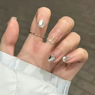 ネイル By moonネイル 🌷ワンホン/韓国風のネイルデザイン