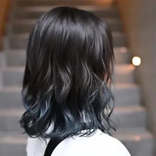 ミディアム カラー 🖤里央愛🖤 カットモデル募集中のヘアスタイル
