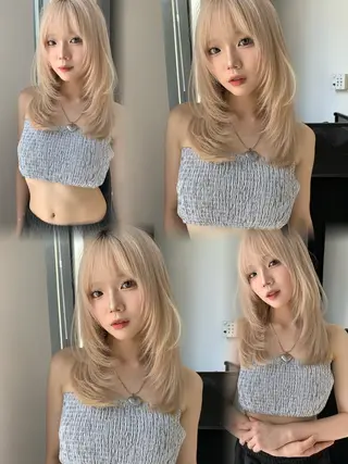 ミディアム カラー 及川 淳哉のヘアスタイル