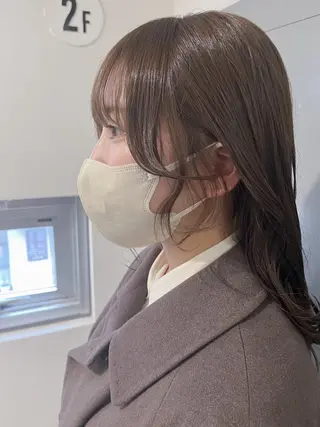ロング カラー ヘアアレンジ 🤍清楚系 韓国レイヤー🤍拓朗のヘアスタイル