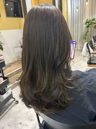 ロング カラー hub hair レイヤー/透明感のヘアスタイル