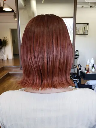 ミディアム カラー 中山 明子のヘアスタイル