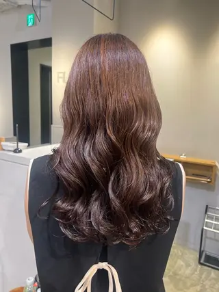 ロング カラー パーマ FILMS熊取谷 花のヘアスタイル