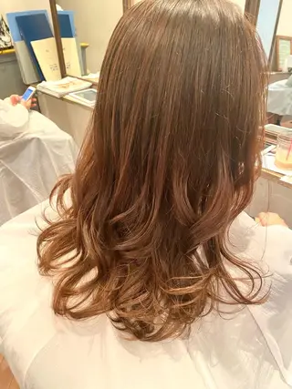 セミロング カラー 🌈🌸あおき みちる🌟💗のヘアスタイル