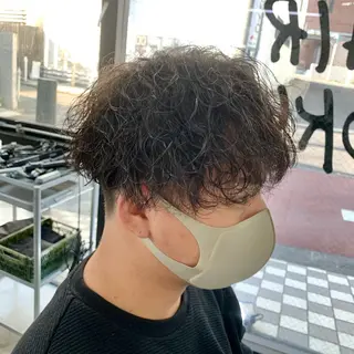 ショート パーマ メンズ メンズ特化美容師/ 藤戸 椋のヘアスタイル
