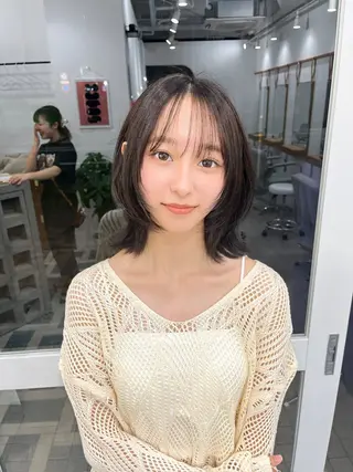 ミディアム KUTEN岐阜カラー /Haoのヘアスタイル