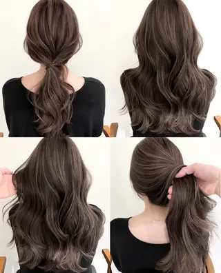 ロング カラー 小顔ボブ jilblanカホのヘアスタイル
