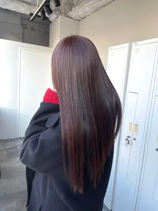 ロング カラー 韓国風style ❤︎　古庄美月のヘアスタイル