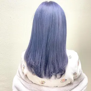 ミディアム カラー パーマ ヘアアレンジ メンズ キッズ ネイル マツエク・マツパ 切りっぱなしヘアボブ ミディアムヘアRYOのヘアスタイル